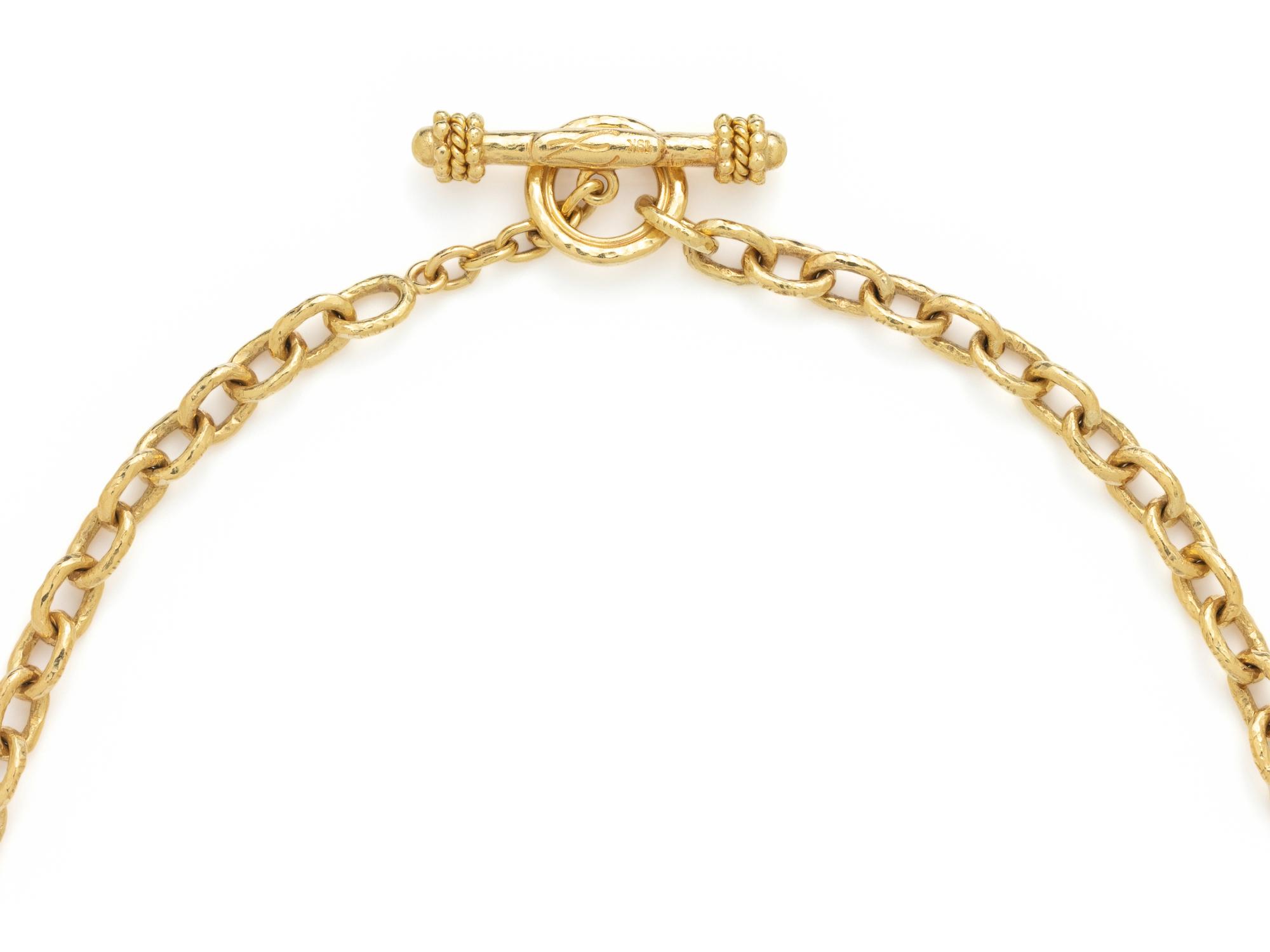ELIZABETH LOCKE, YELLOW GOLD NECKLACE