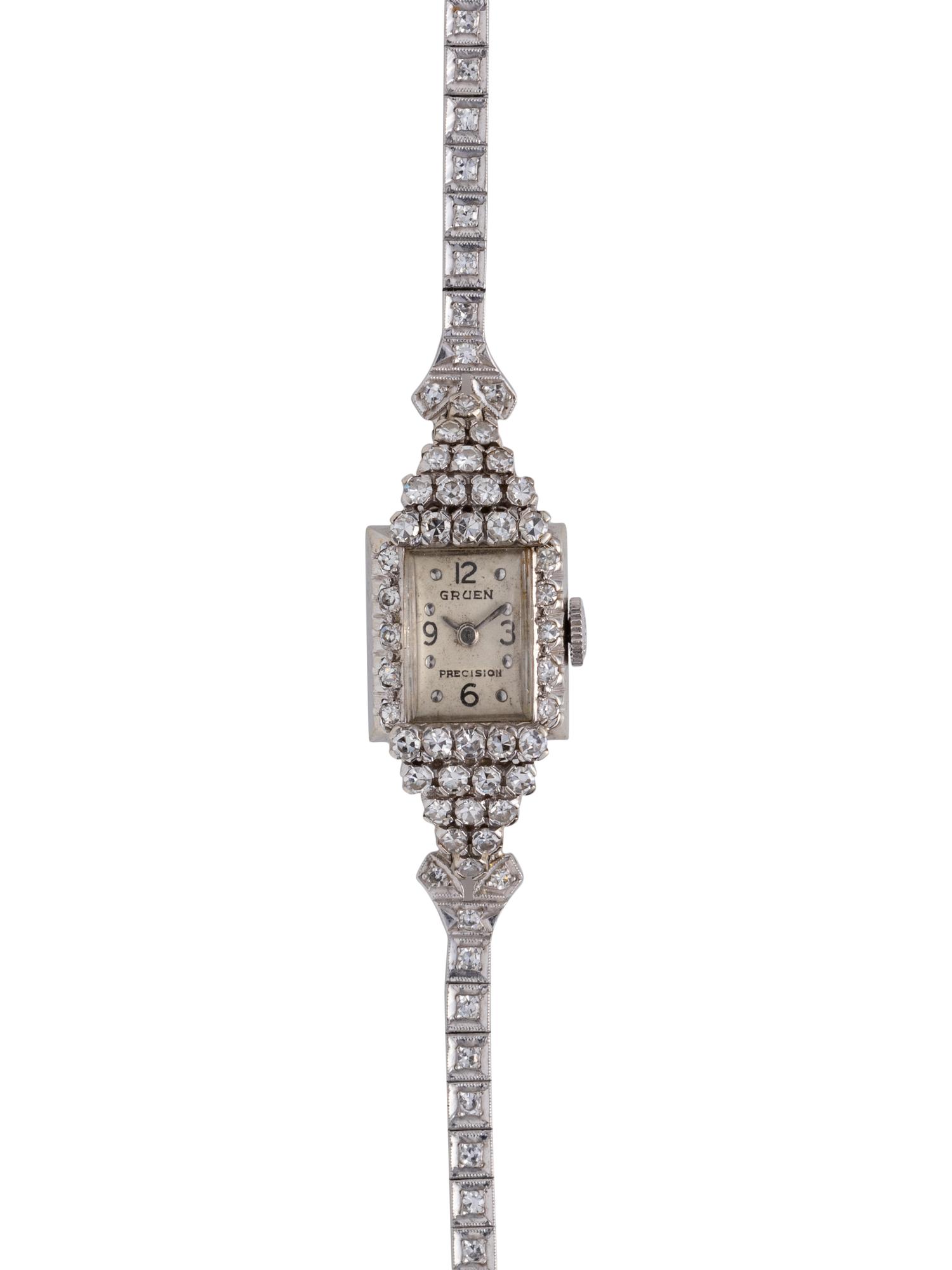 GRUEN, DIAMOND WRISTWATCH