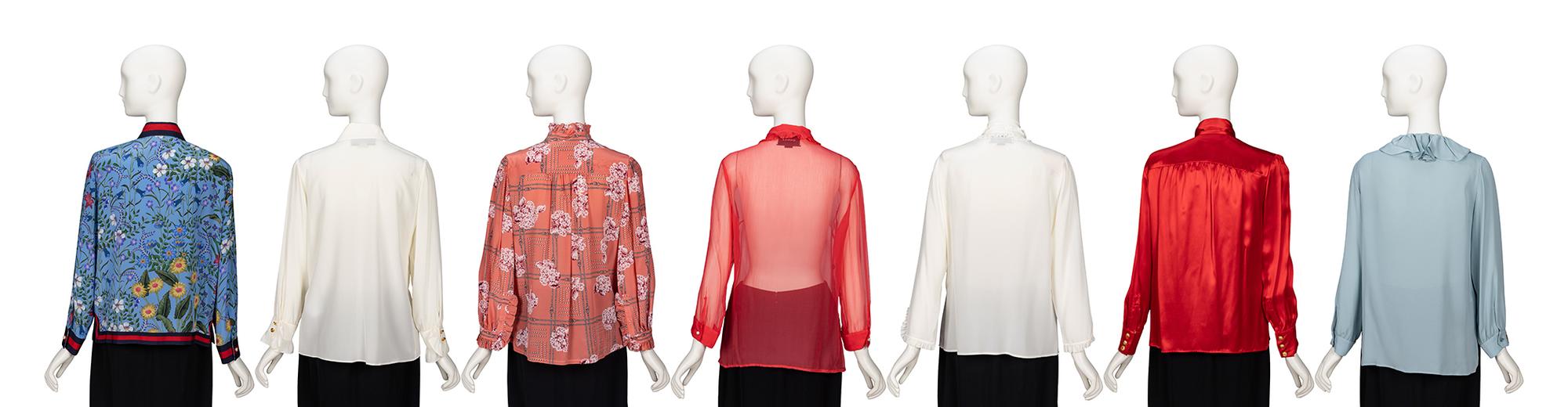 Gucci, Group of Seven Silk Blouses