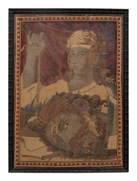 A Continental Wool Tapestry Panel