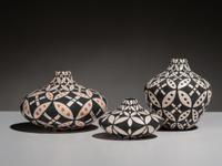 Miniature "Op-Art" Pottery