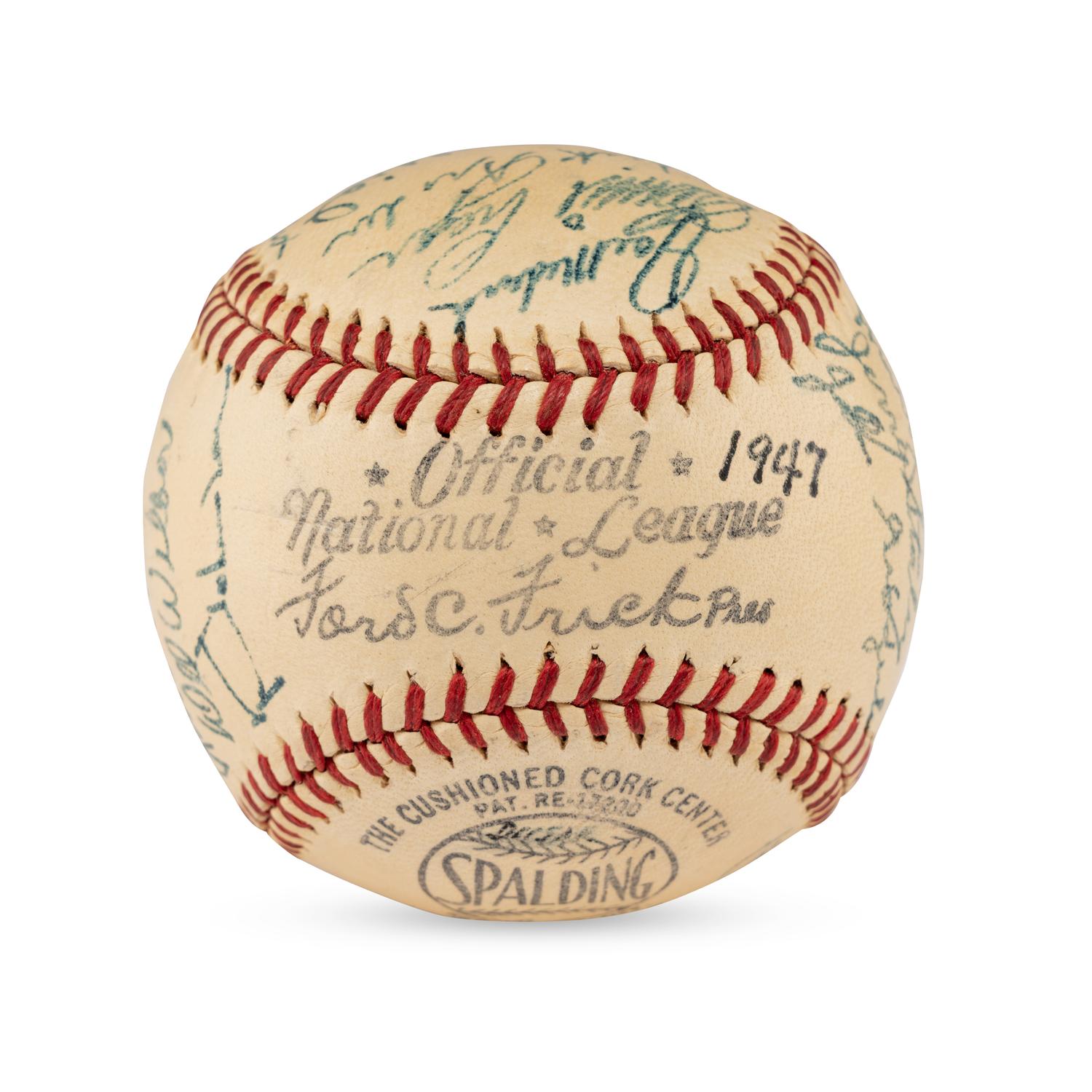 A 1947 St. Louis Cardinals Team Signed Autograph Baseball Featuring Stan Musial and Multiple Hall of Famers (JSA Letter of Authenticity),