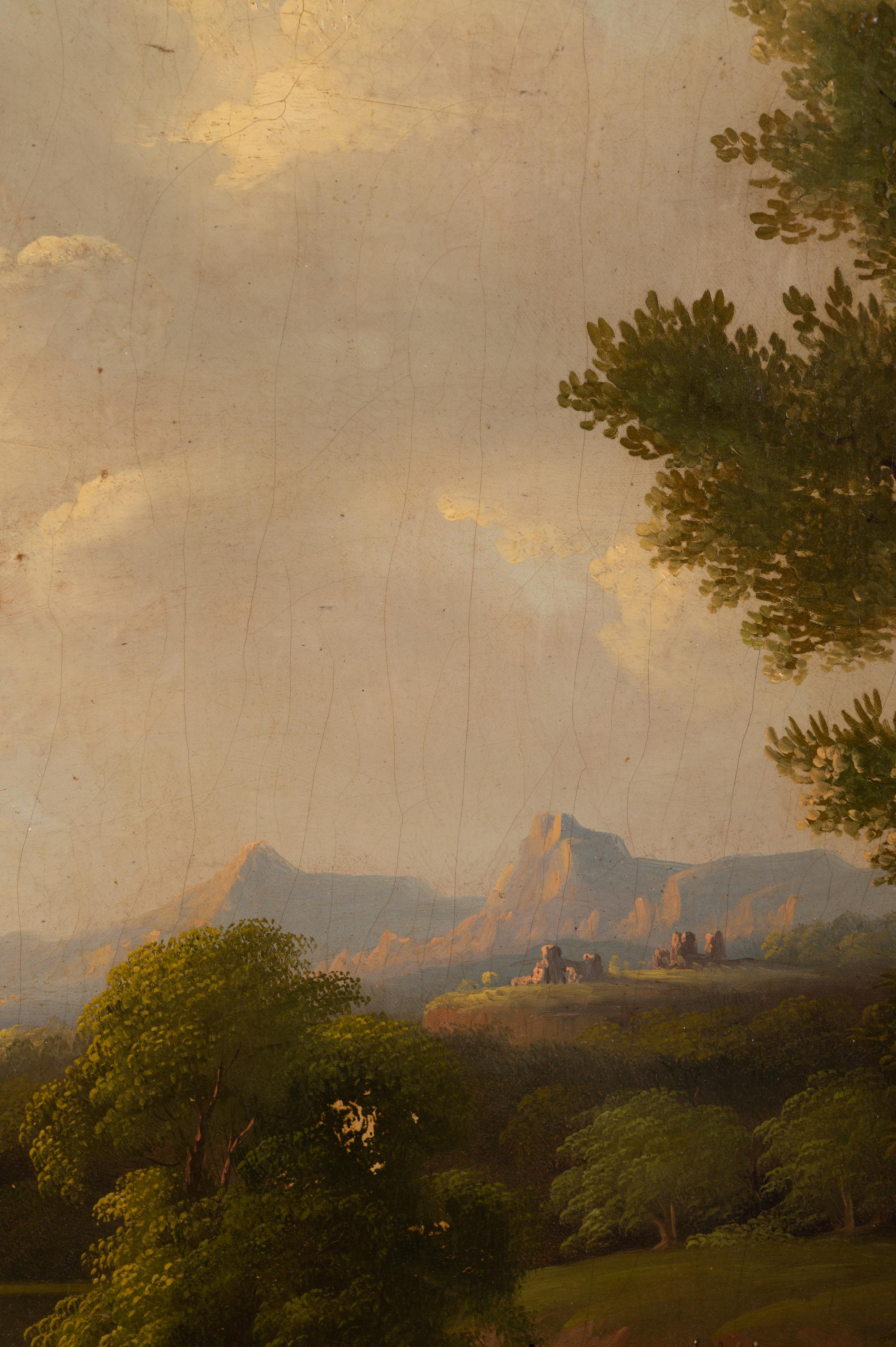 River Landscape with Bridge