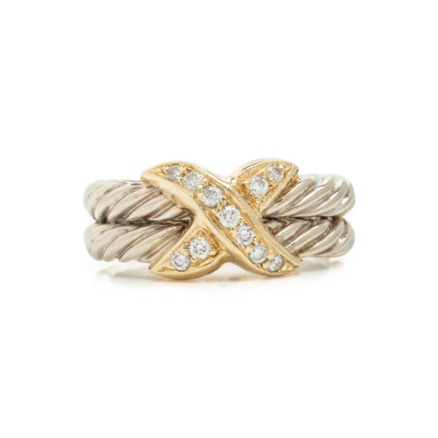 Bicolor Gold and Diamond Ring