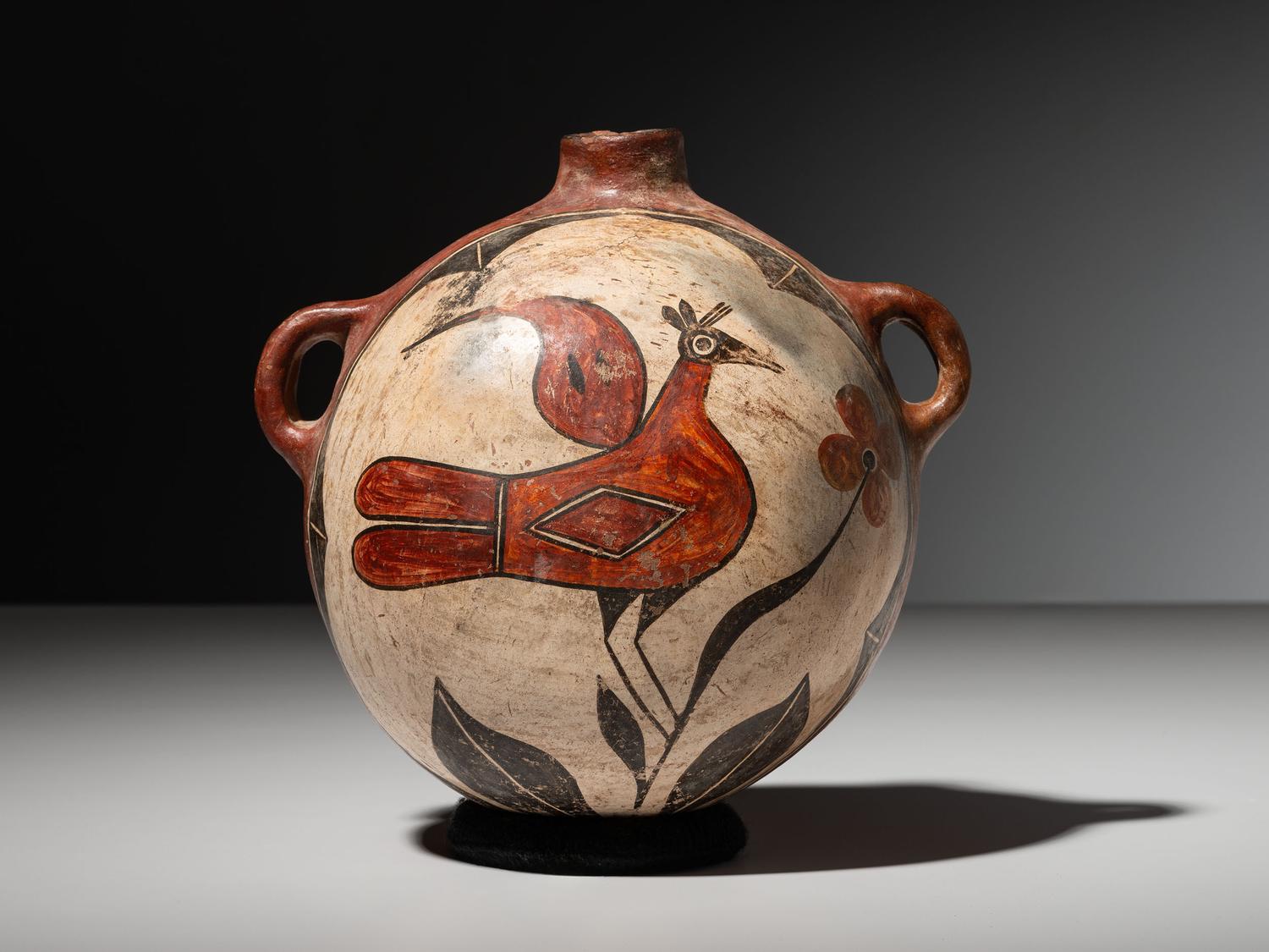 Zia Polychrome Pottery Canteen