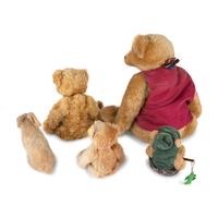 Five Stuffed Animals, Including Steiff
