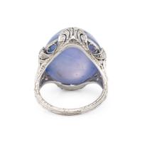EDWARDIAN, STAR SAPPHIRE AND DIAMOND RING