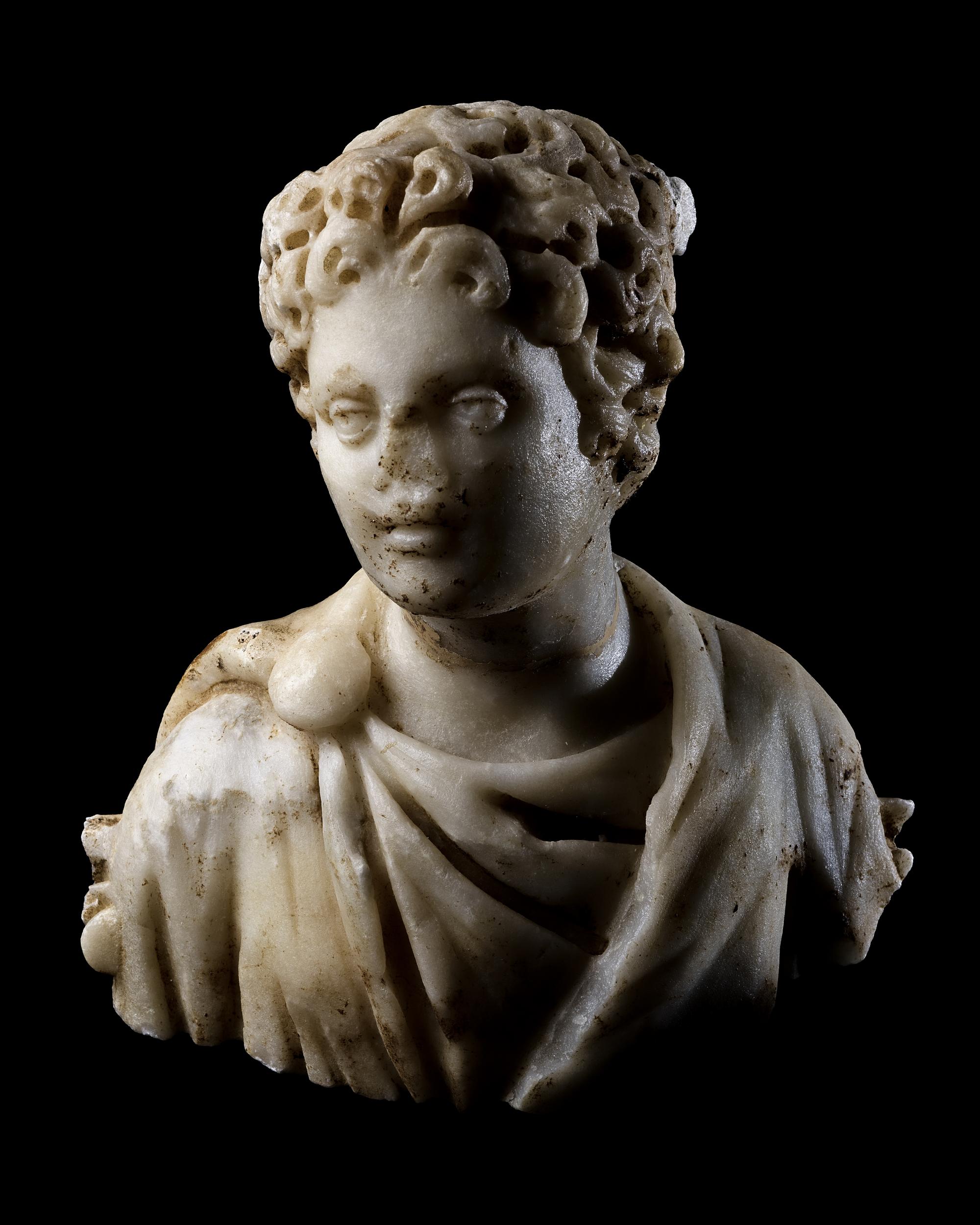 A Roman Marble Portrait Bust of a Youth