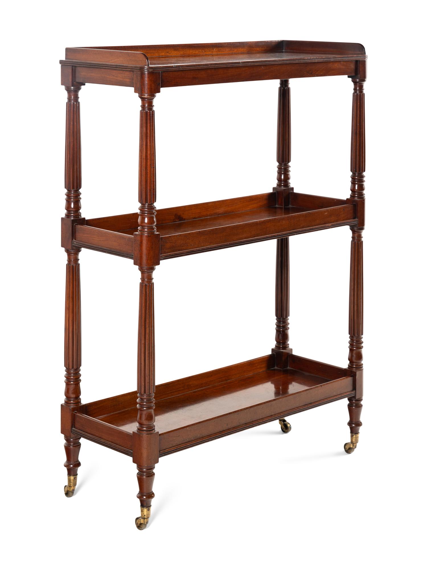 A George IV Mahogany Three-Tier Server