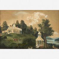 American School 19th century View of Mount Vernon