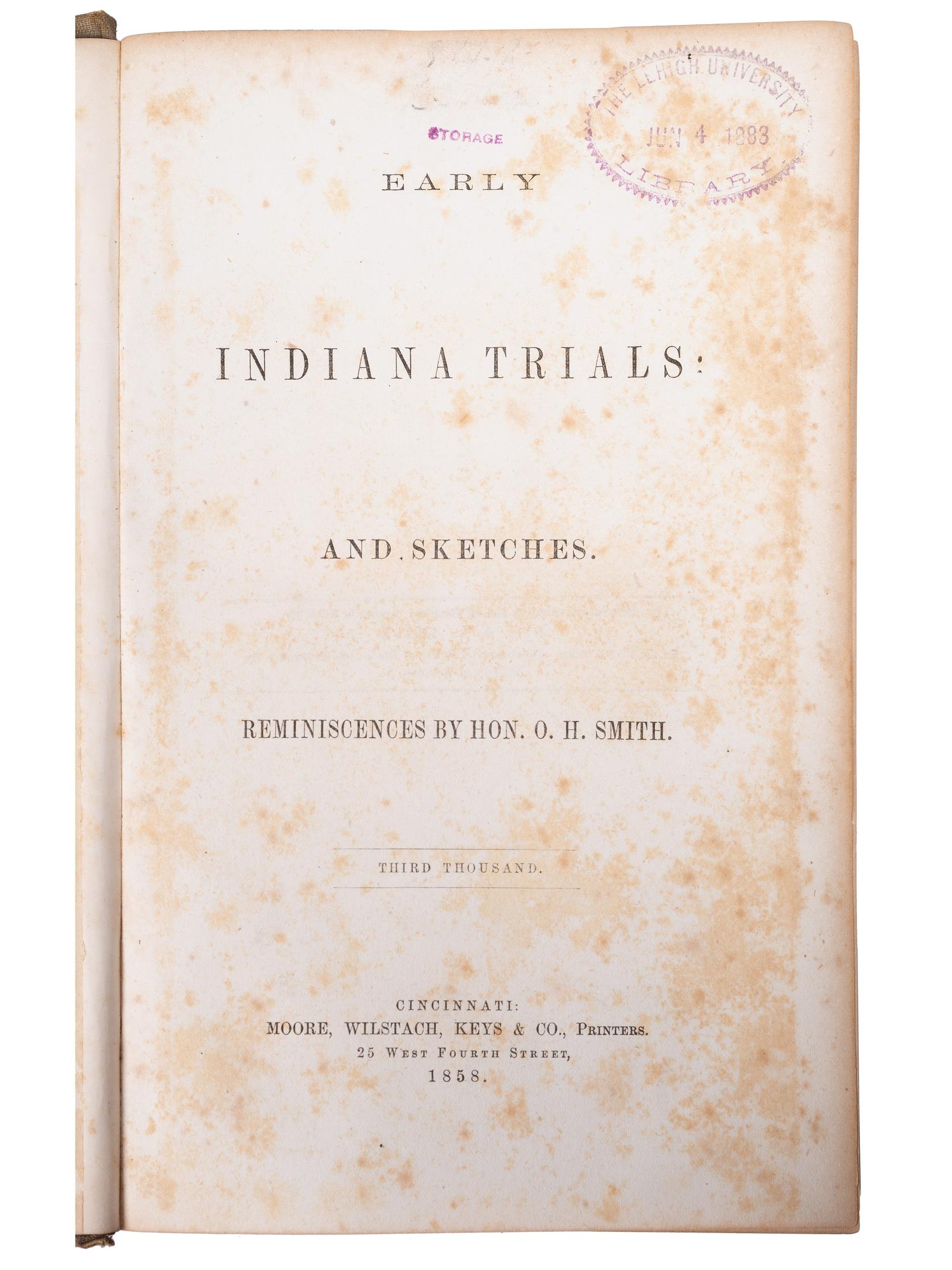 [NATIVE AMERICANS]. A group of works related to Native Americans, including military campaigns, comprising: