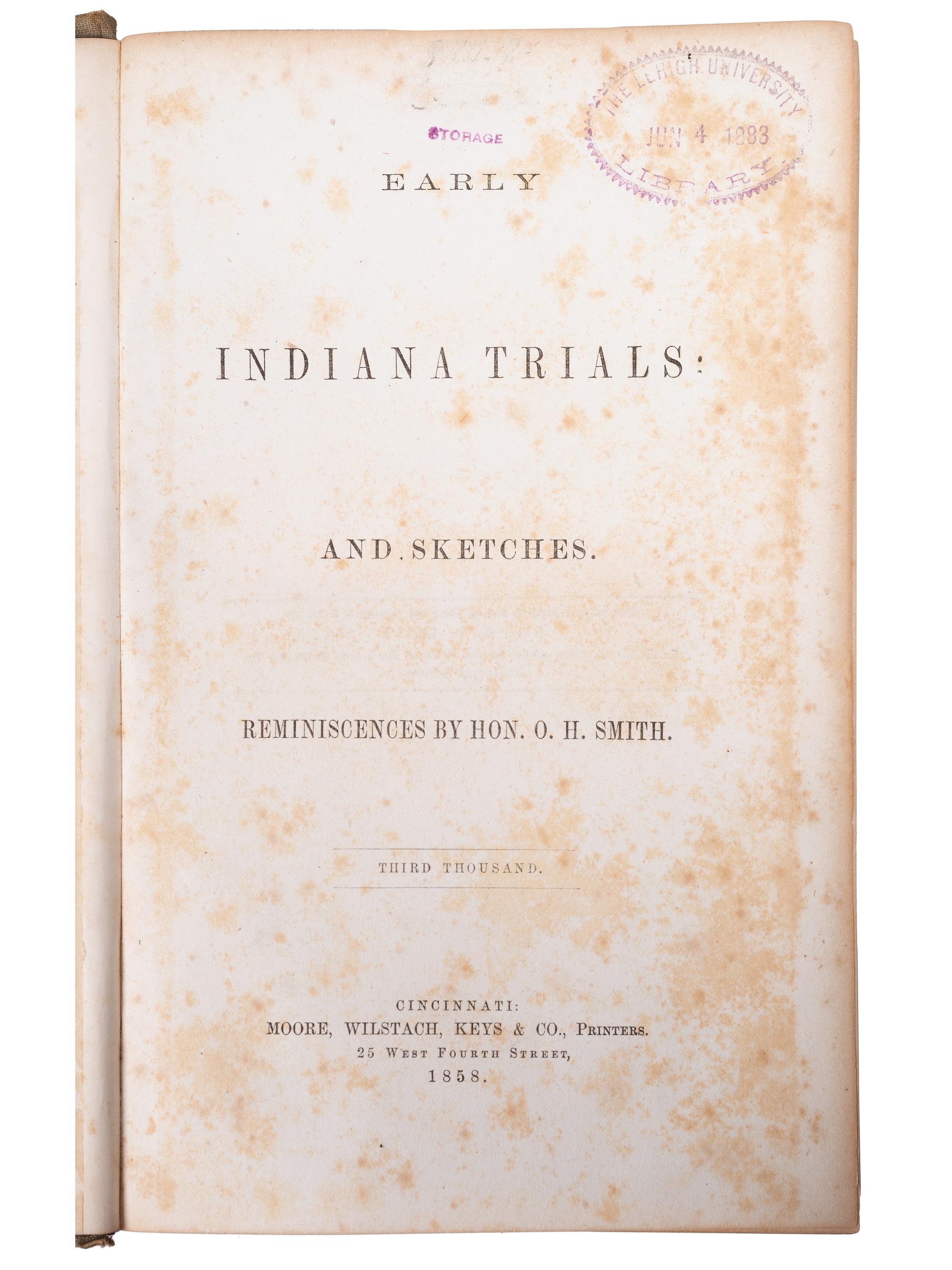 [NATIVE AMERICANS]. A group of works related to Native Americans, including military campaigns, comprising: