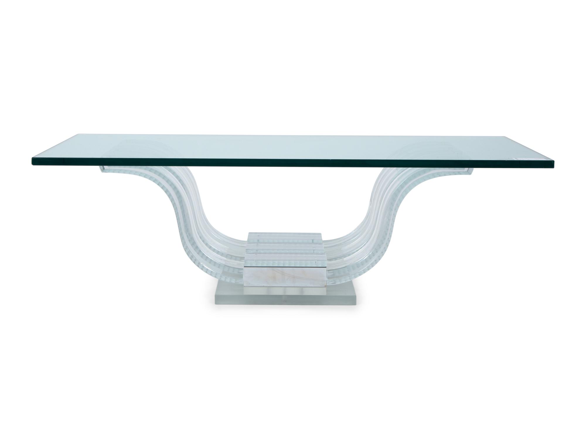 A Lalique Perles d'Eau Coffee Table — 20TH CENTURY