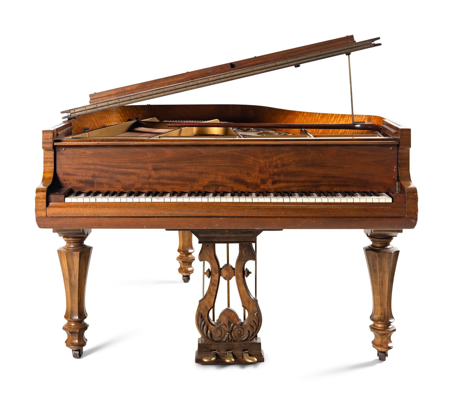 A Weber Walnut Grand Piano