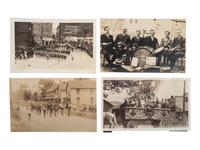 [EPHEMERA]. 78 RPPCs & photographs of parades, sideshows, and fairs.