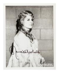 [20TH-CENTURY OPERA SINGERS]. A group of 5 signed photographs of opera singers from the 1970s-1990s, comprising images of: