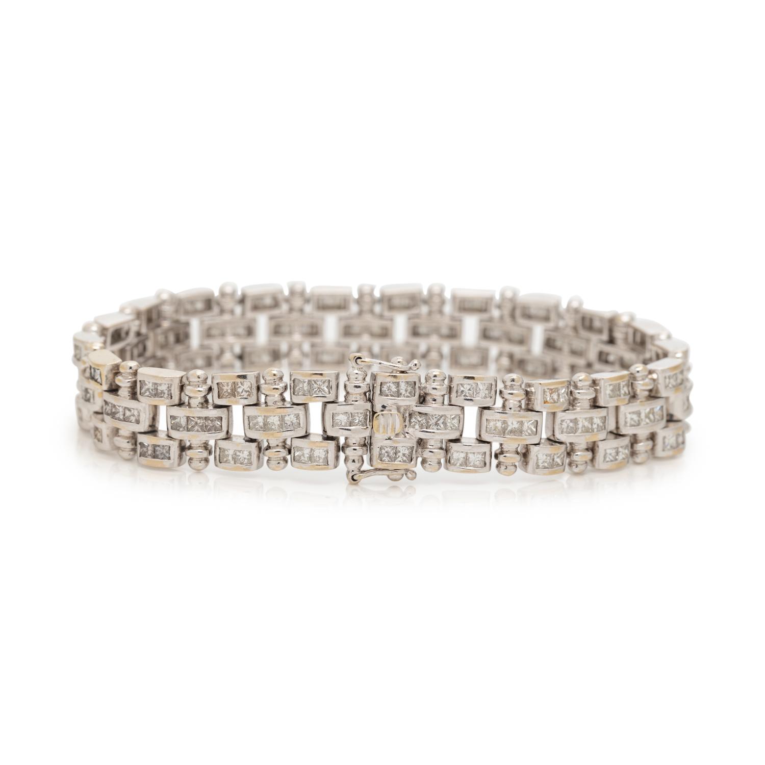 WHITE GOLD AND DIAMOND BRACELET