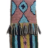 Sioux Beaded Buffalo Hide Knife Case
