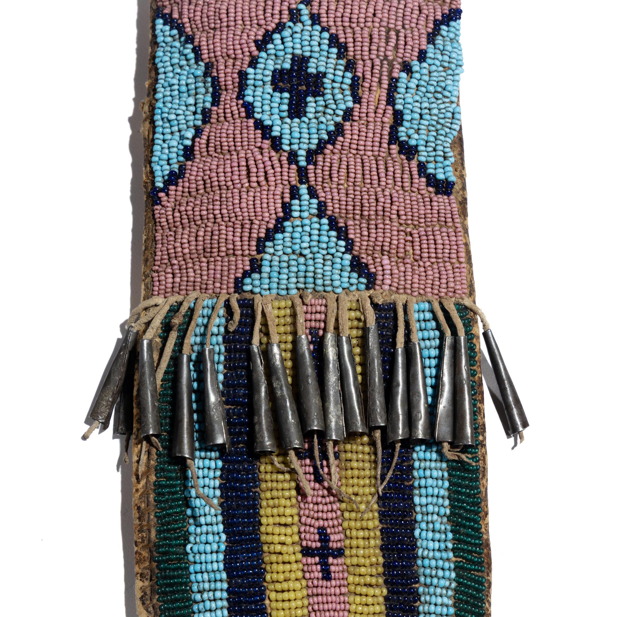Sioux Beaded Buffalo Hide Knife Case