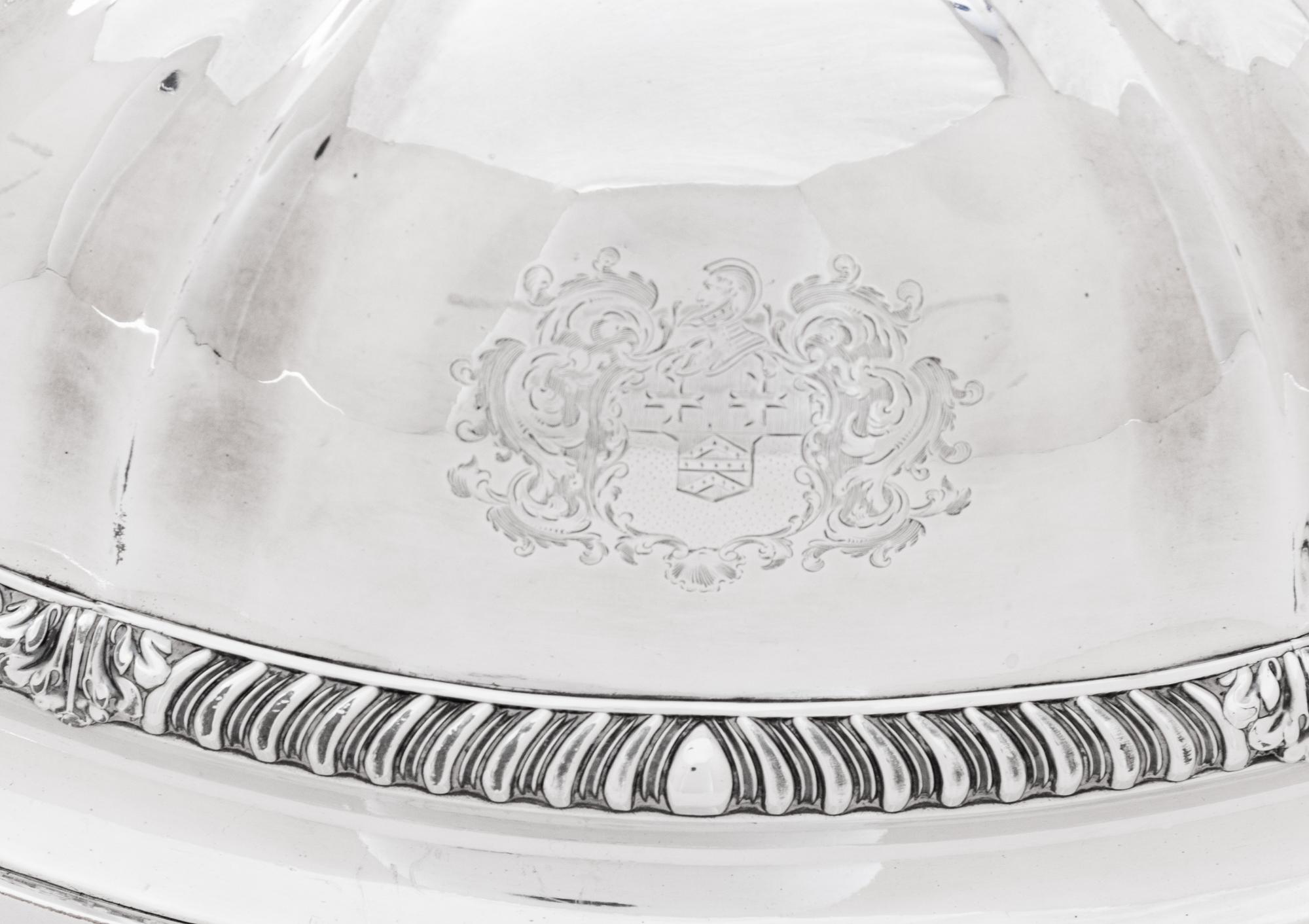 A Pair of Paul Storr Silver Mounted George IV Sheffield Plate Dome Covers