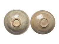 Two Chinese Celadon Glazed Porcelain Dishes