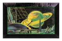 [SPACE EXPLORATION]. SOKOLOV, Andrei (1931-2007). "САТУРН НА ТИТАНЕ" [Saturn on Titan]. Circa 1959.