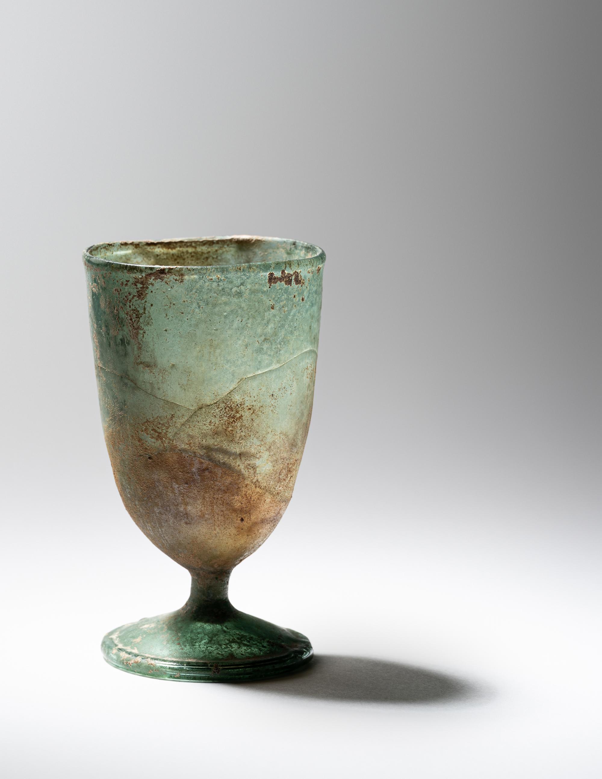A Roman Green Glass Cup