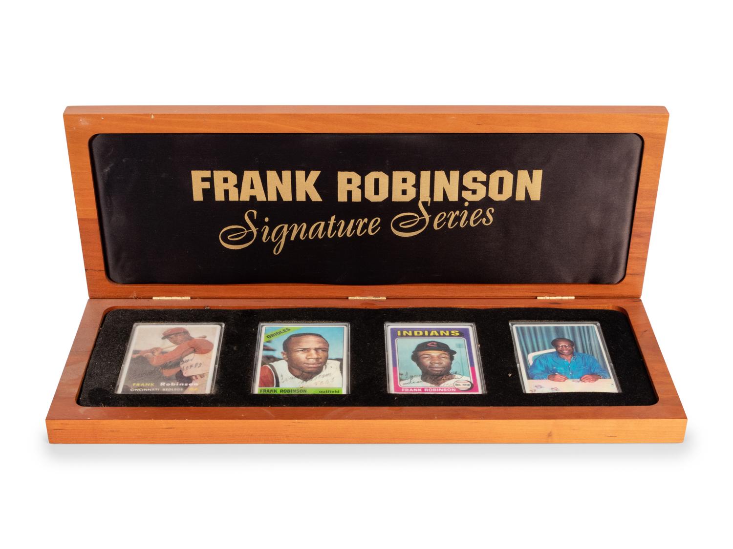 A Frank Robinson Signature Series Set of Signed Autograph Baseball Cards,
