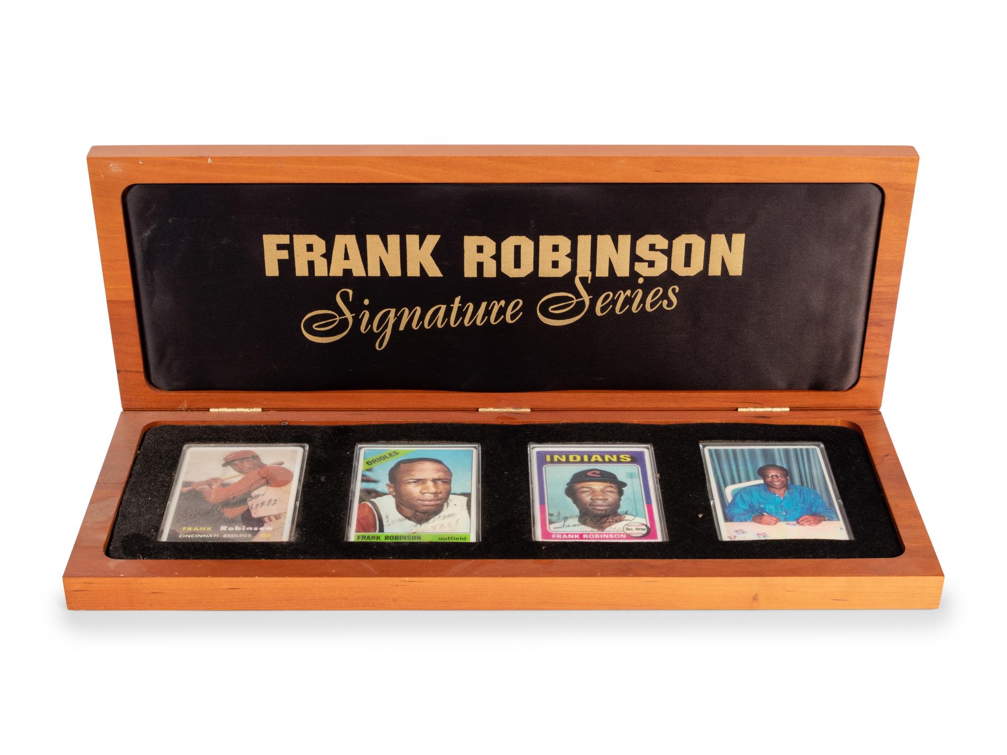 A Frank Robinson Signature Series Set of Signed Autograph Baseball Cards,