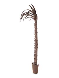 A Pressed Metal Palm Tree Appliqué in the Style of Serge Roche