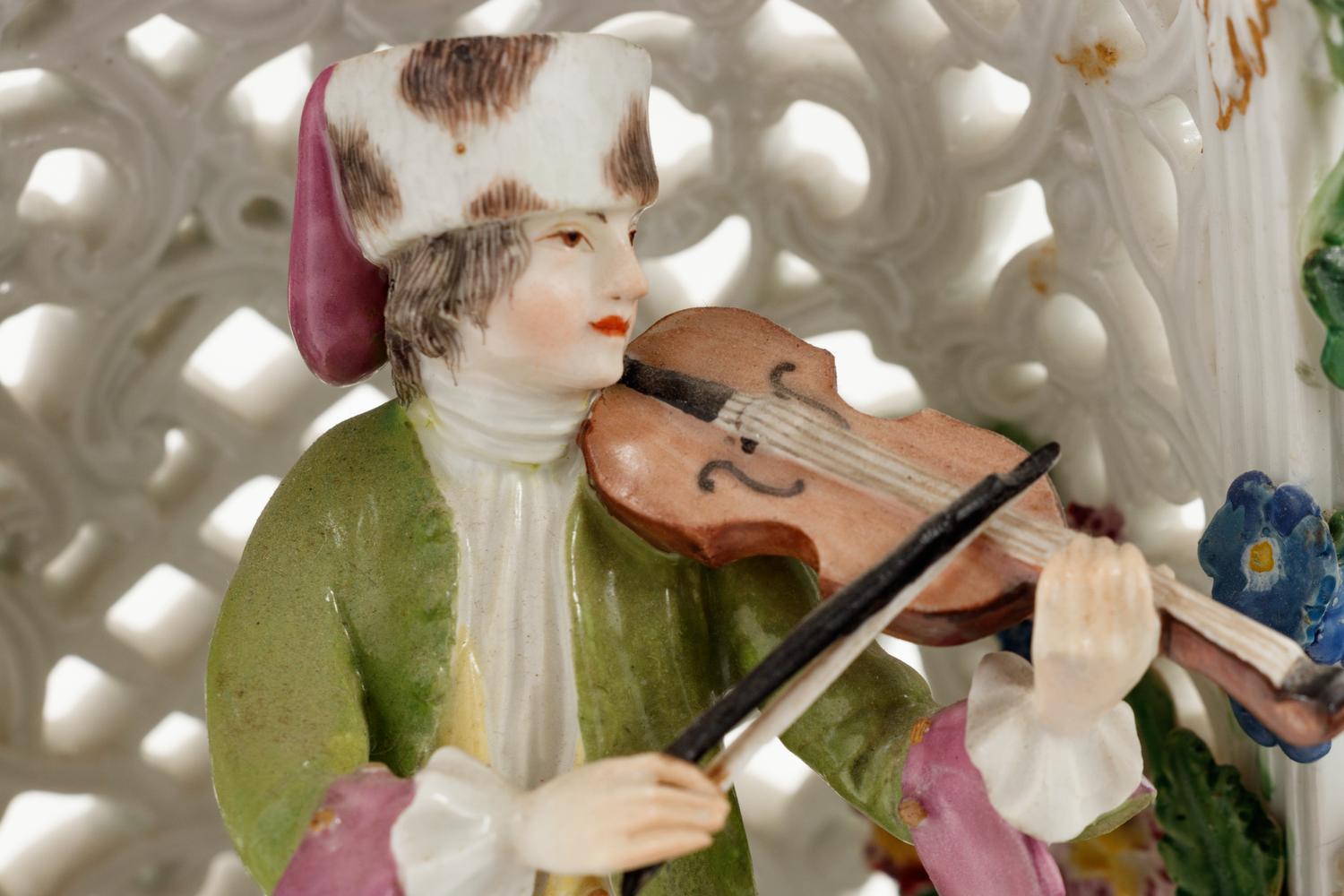 A Pair of Meissen Porcelain Figural Groups