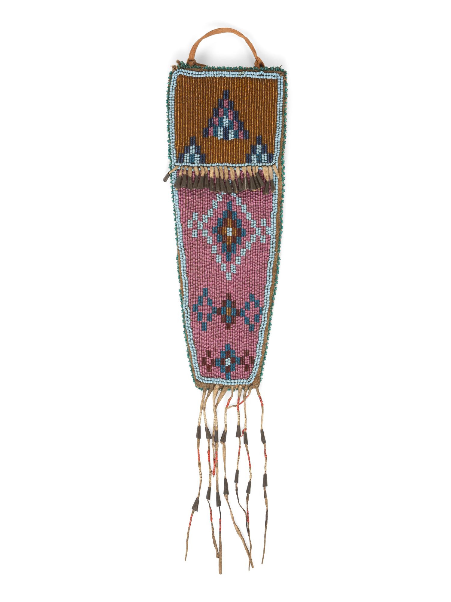 Northern Plains Beaded Hide Knife Sheath