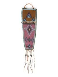 Northern Plains Beaded Hide Knife Sheath