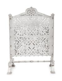 A Russian Silver Letter Rack