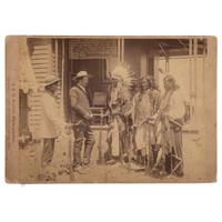 John C.H. Grabill (American, 1849-1903) — Cheyenne Chiefs and Interpreter, Visit Colonel Oelrichs in Oelrichs, Dakota, 1887