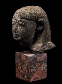 An Egyptian Granite Head of an Official