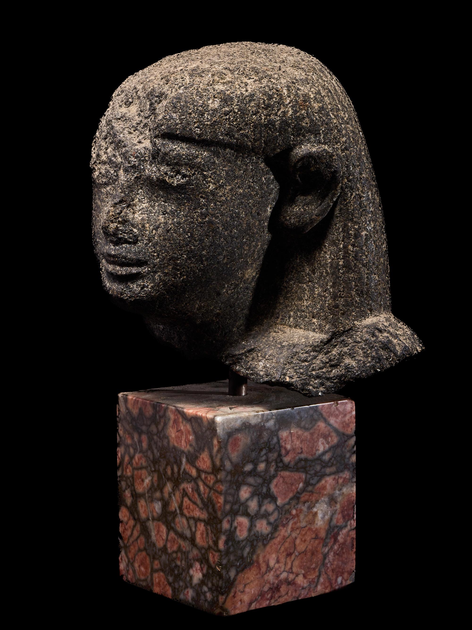An Egyptian Granite Head of an Official