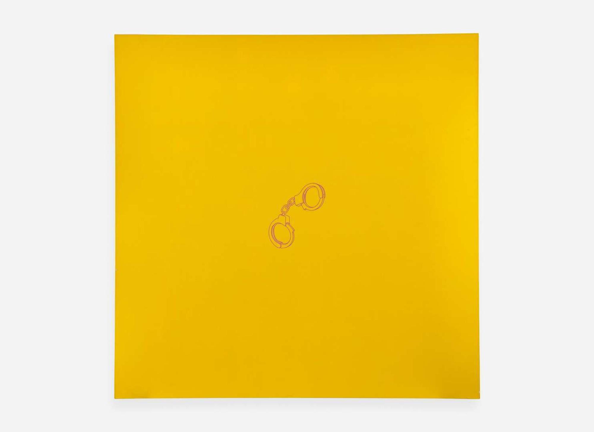 Michael Craig-Martin (Irish, b. 1941) - Untitled (Handcuffs / Yellow)