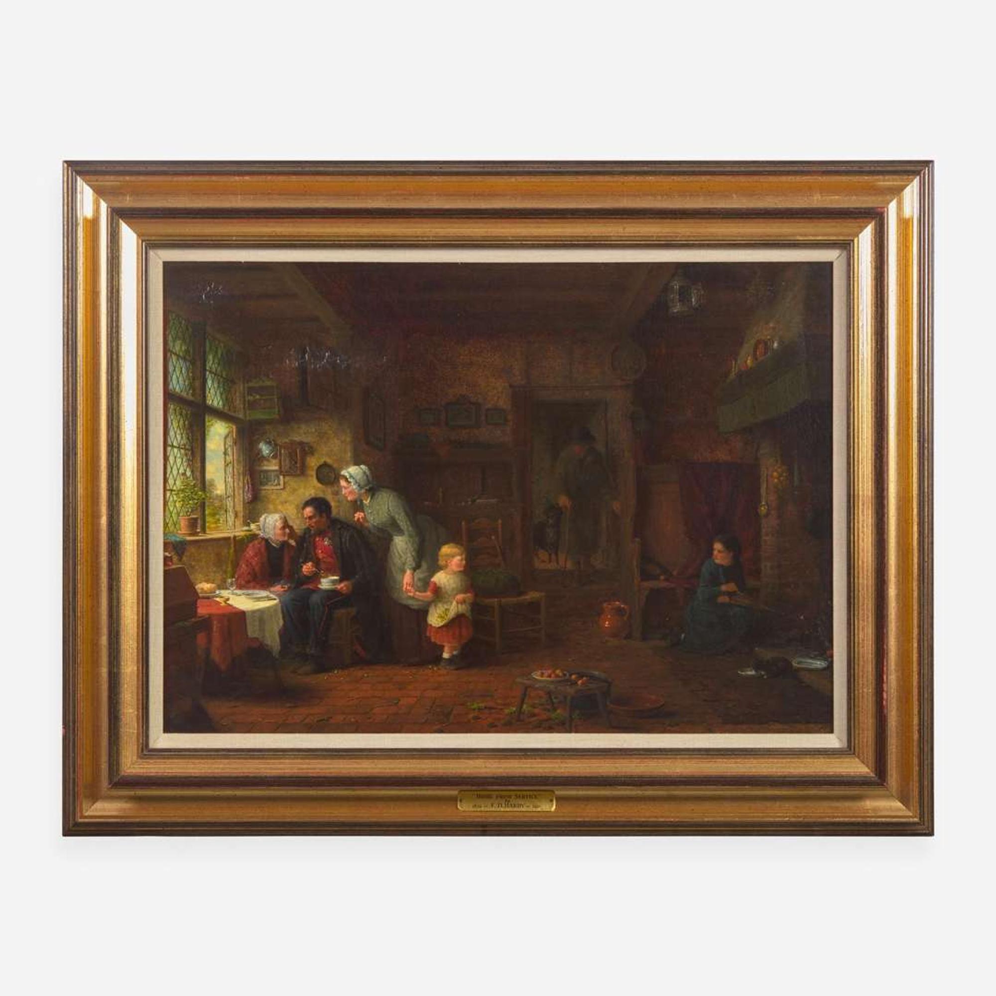 Frederick Daniel Hardy (British, 1827-1911) Home from Service