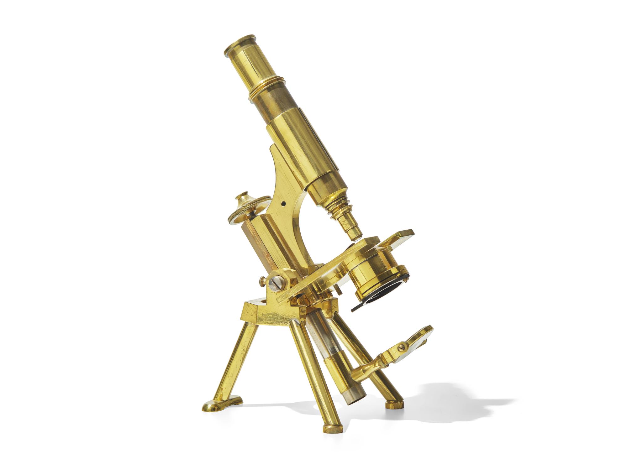 An English Brass Monocular Microscope, J. Swift & Son, London, 19th/20th Century