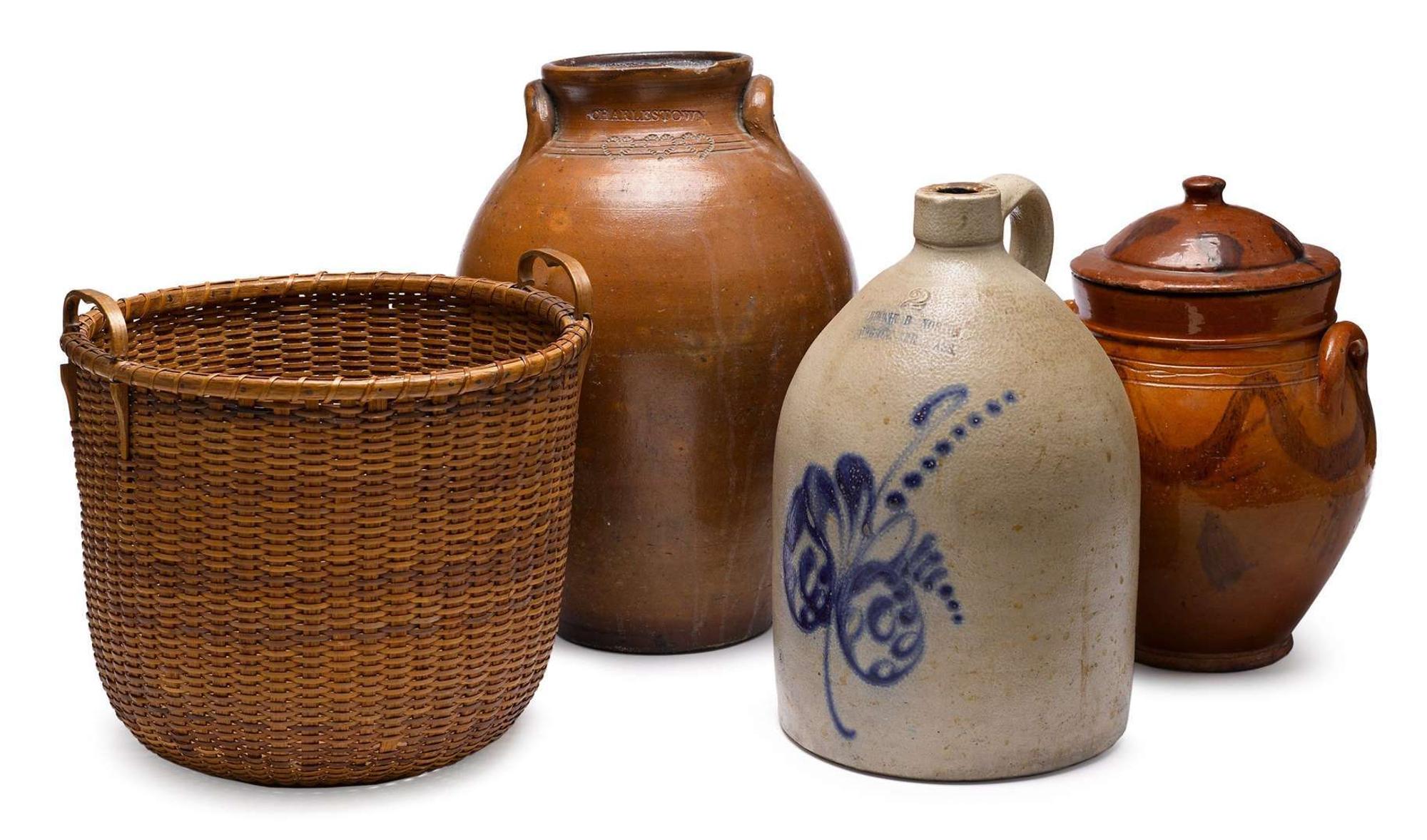 Group of assorted kitchen items 19th century