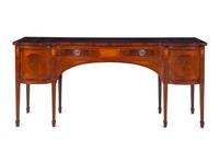 A George III Style Satinwood Inlaid Mahogany Sideboard