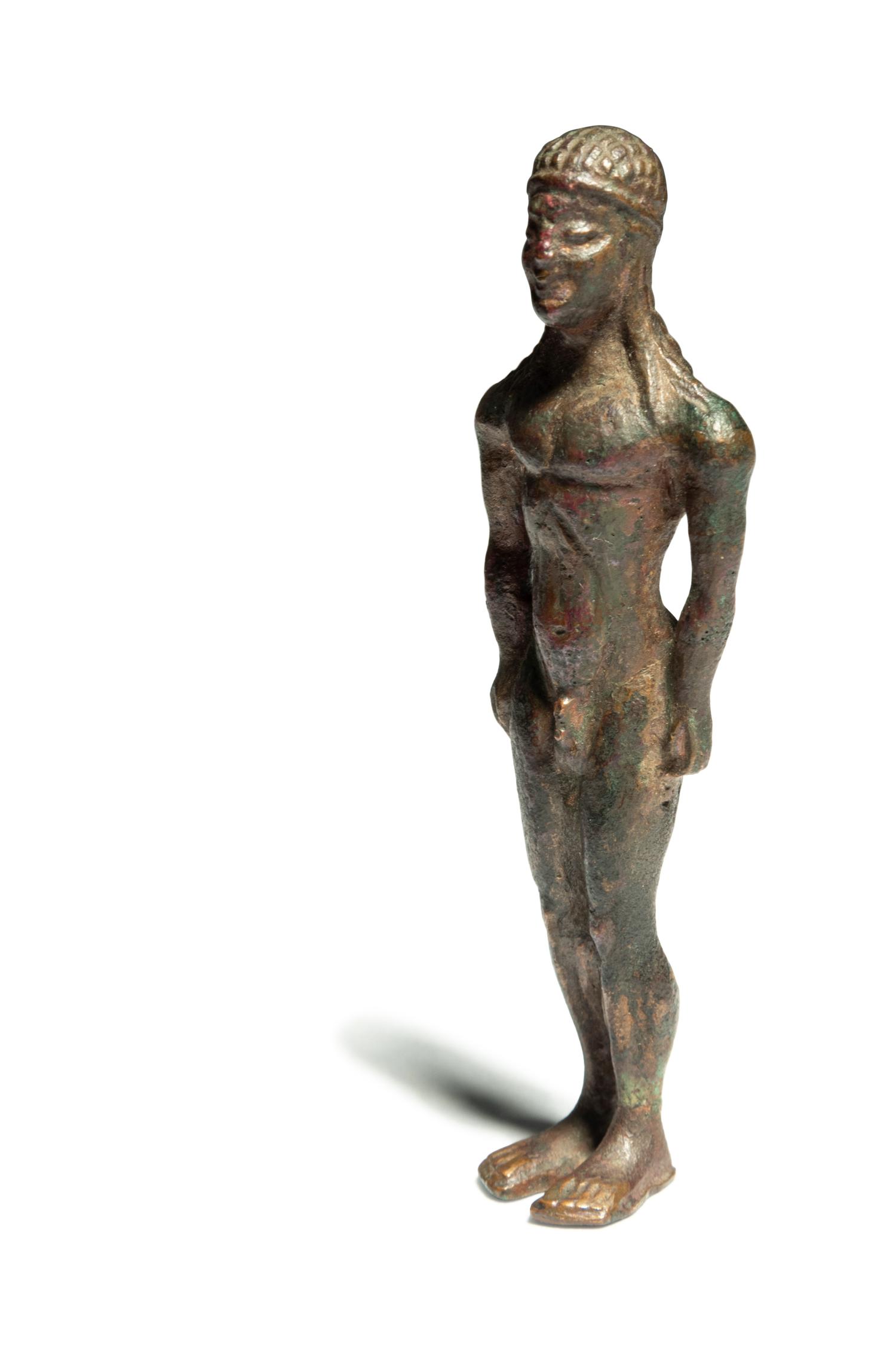 A Greek Bronze Kouros