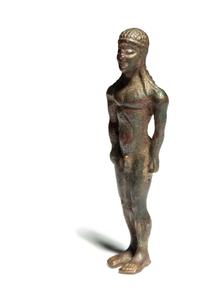 A Greek Bronze Kouros