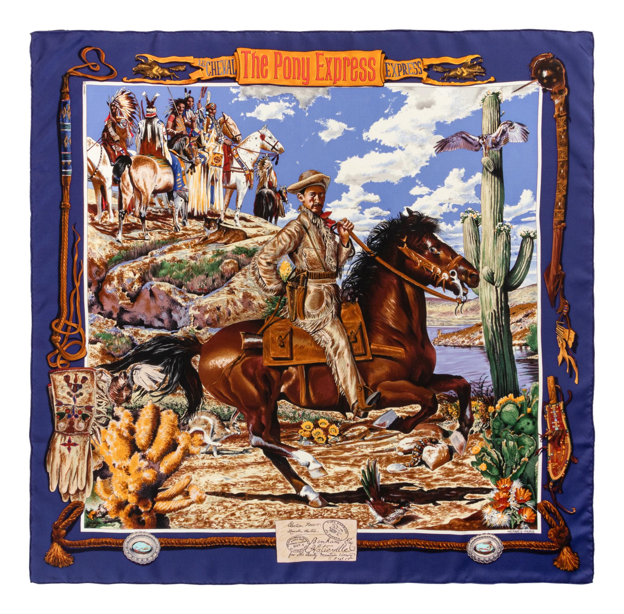 Hermès Kermit Oliver 90cm Silk Scarf