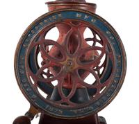 An Enterprise Painted Cast Iron Coffee Mill