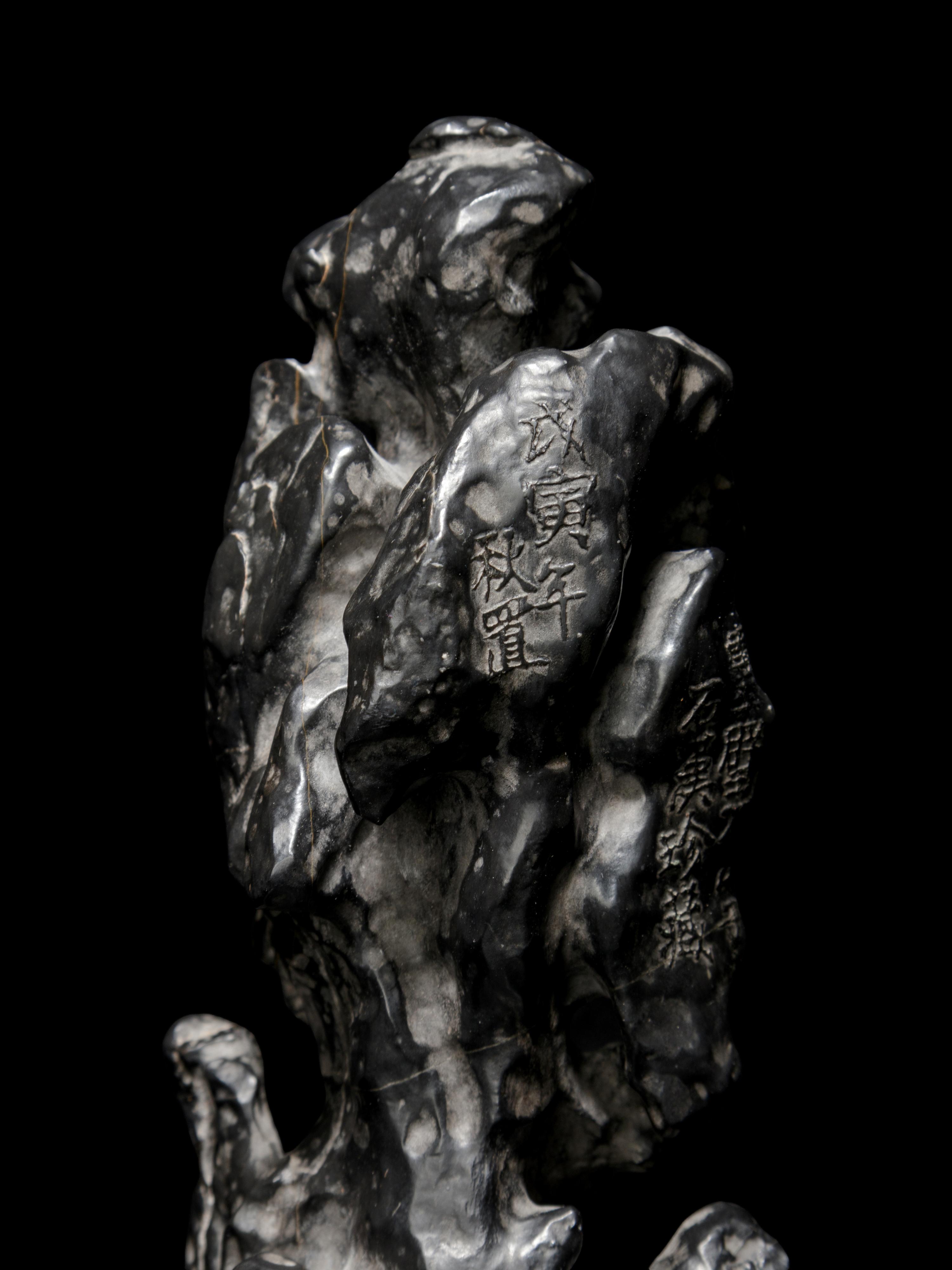 A Vertical Lingbi Scholar's Rock