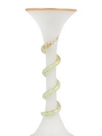 Two Pairs of Opaline Glass Vases