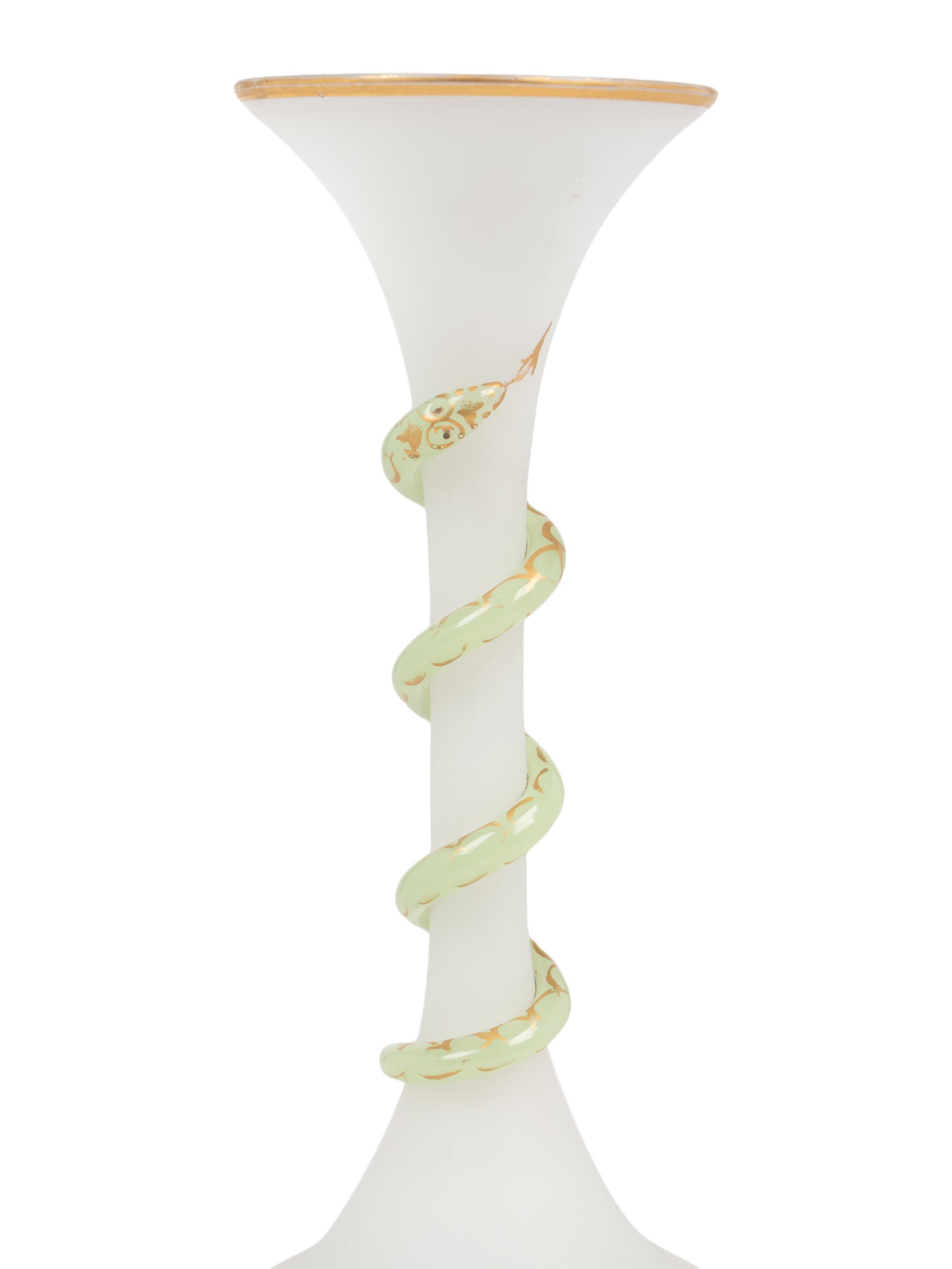 Two Pairs of Opaline Glass Vases