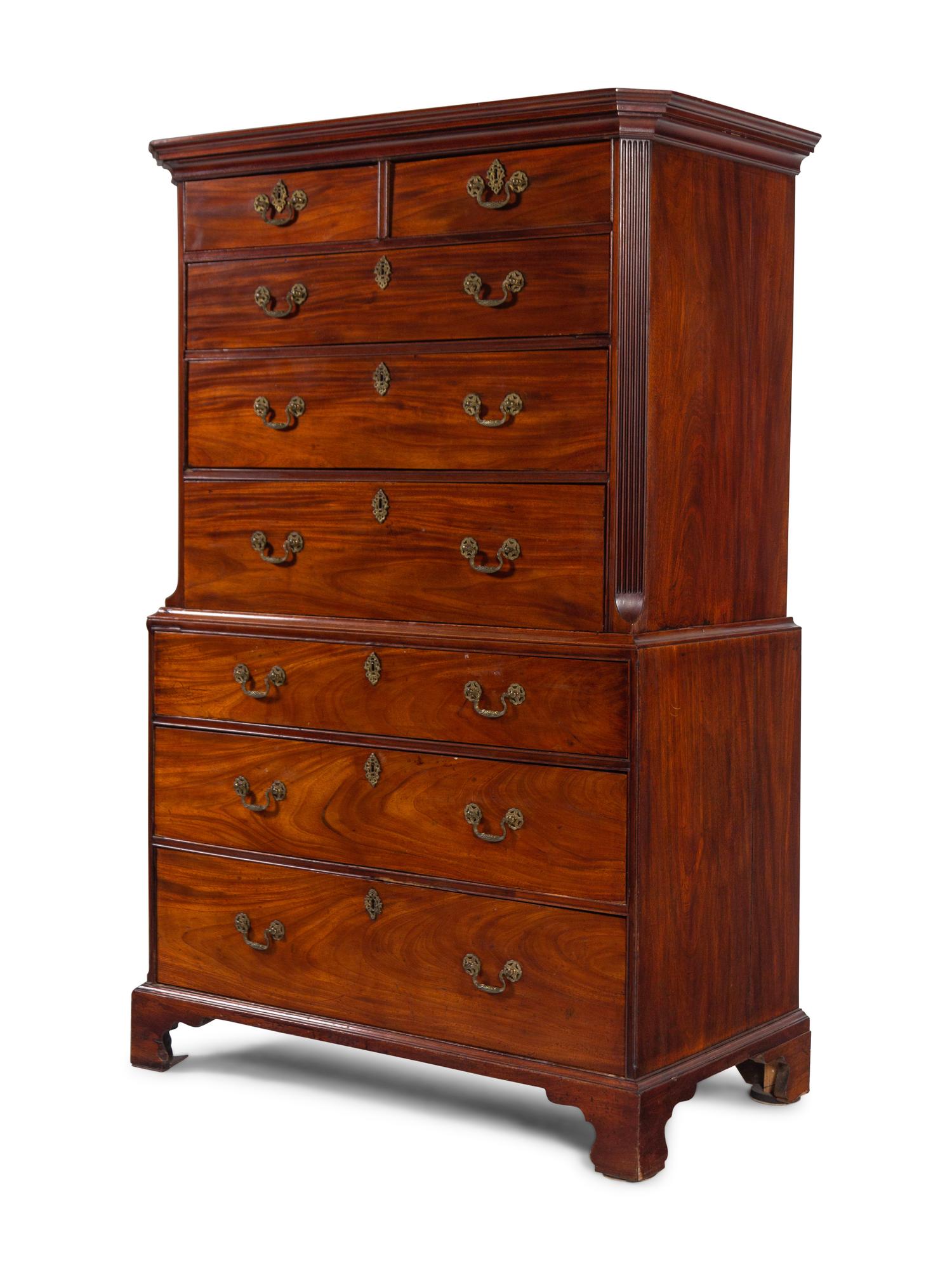 A George III Mahogany Chest-on-Chest